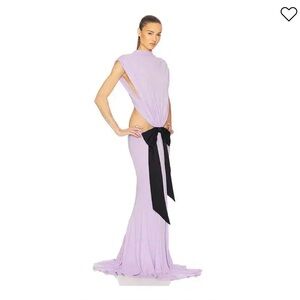 ELSA Lavender Dress with Black Accent